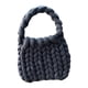thumbnail image 5 of Bolso de crochet para mujer, bolso de mano informal, ligero, para compras, cartera de mano, hecho a mano negro, 5 of 9