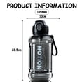 thumbnail image 2 of Botella de agua premium con tapa con pajita, Times to Drink, plástico Tritan sin BPA, 2 of 7