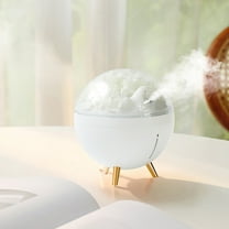 Space Flower Humidifier with Color Changing LED Lights, 260ML Portable USB Humidifier for Bedroom, Office, Desk - Quiet Ultrasonic Cool Mist, 2 Speed Settings, Auto Shut-Off, Blue Pink White