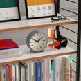 thumbnail image 4 of Reloj de Escritorio JONES CLOCKS® Venus | Diseño Moderno Redondo | Gris | Estilo Retro Elegante para Estante, Mesa, Repisa o Cabecera, 4 of 6