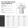 thumbnail image 6 of Uemuo Colorful Butterfly Pattern Cotton Linen Short Sleeve Shirts,Casual Lightweight Button Down Shirts,Vacation Beach Summer Tops-Medium, 6 of 7