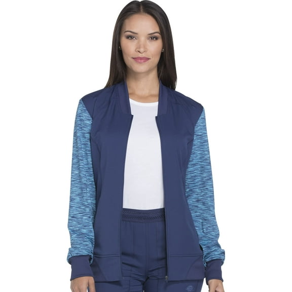 Dickies Dynamix Scrubs Warm Up Jacket for Women Zip Front DK340