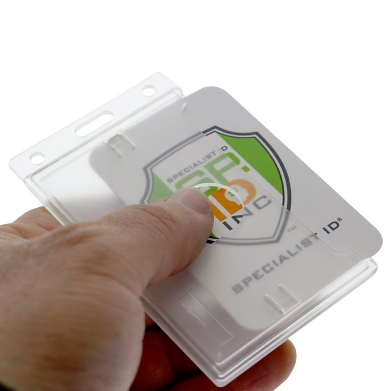 Specialist ID Frosted Rigid Plastic Horizontal Half Card Holder