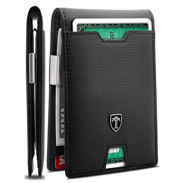 Cartera TRAVANDO AUSTIN de piel delgada con bloqueo RFID para hombre