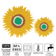 thumbnail image 3 of Salvamanteles para ollas y sartenes calientes, accesorios de cocina, agarraderas de silicona con forma de girasol, aptas para lavavajillas (paquete de 4), 3 of 5