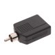 thumbnail image 4 of 5 Piezas shamjiam RCA Negro A 2RCA Splitter Adaptador De Vídeo Enchufe de cable de audio, 4 of 9