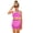 Hot Pink, variant on Girls Two Piece Swimsuit Bow Print Ruffle Hem Bikini Set for Pool Beach Summer Fun, Multicolor, Size 8-12Y