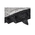 thumbnail image 3 of INSPIRE CHIC Pleated Color Block Cashew Nuts Paisley Pattern Neck Scarf Neckerchief Bandana Black, 3 of 5