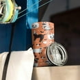 thumbnail image 3 of Hallween Spooky Black Cats Pumpkin Tumbler with Straw, Spooky Black Cats Pumpkin Stainless Steel Double Walled Vacuum Insulated Cup, Spooky Holiday Gifts for Women Men, 3 of 7