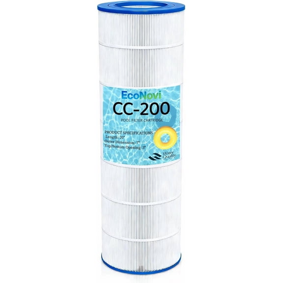 CC200 Pool Filter Cartridge Replacement, Compatible with Pentair Clean & Clear 200, Predator 200, Posi-Clear PXCRP200, Replaces R173217, Pleatco PAP200, Premium 5oz Heavy-Duty Filter Media