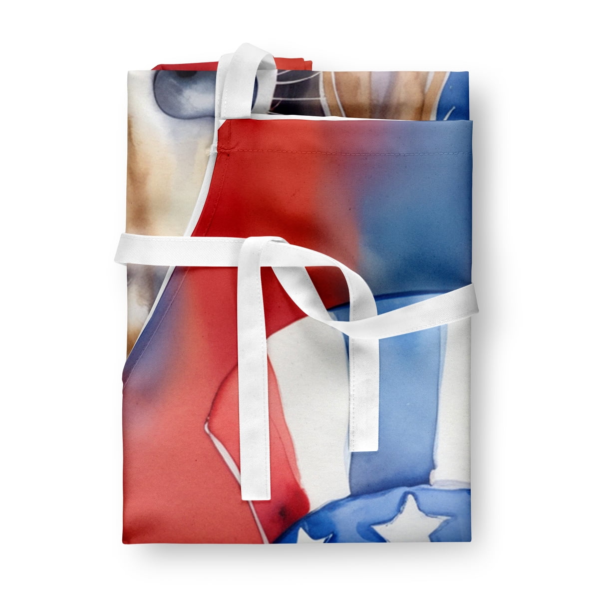 Saluki Patriotic American Apron 27 in x 30 in