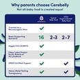 thumbnail image 5 of Cerebelly Organic Baby Food Pouches Variety Pack, Veggie & Bean Purees, 16 Nutrients, No Added Sugar, Fiber & Non-GMO, 4oz, 8 Pack, 5 of 9