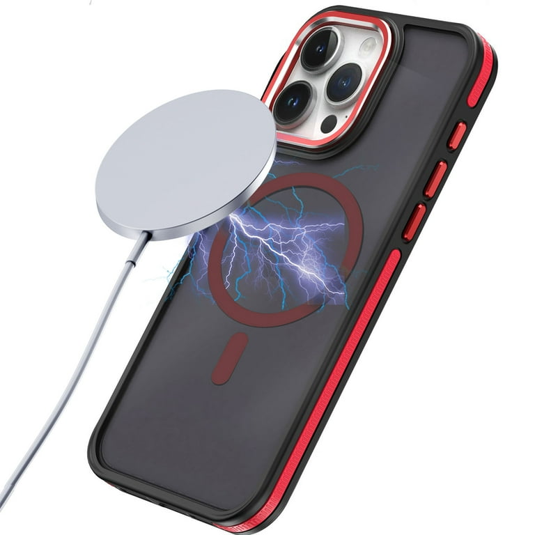 Strong Magnetic for iPhone 12 Pro / 12 Case, [Compatible with Magsafe]  [Drop Protection] Slim Shockproof Translucent Visible Logo Viewing  Protective Phone Case Cover for iPhone 12 Pro / 12, Blue - Walmart.com