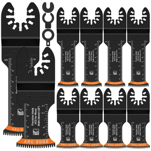 10Pcs Japanese Tooth Oscillating Saw Blades High Carbon Steel Oscillating Multitool Blades Set