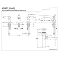 thumbnail image 2 of Kingston Brass KB958APL Traditional Mini-Widespread Lavatory Faucet - Brushed Nickel, 2 of 2