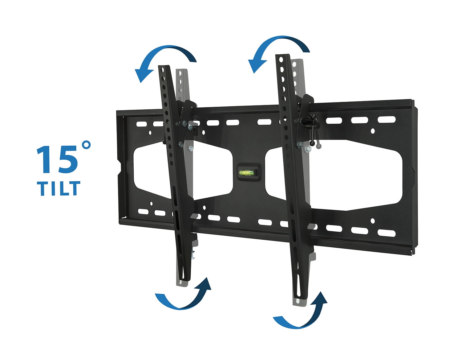 Mount-It! Slim Tilting TV Wall Mount Bracket | Fits 32-55 Inch TVs | VESA 600x400 Max