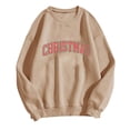 thumbnail image 2 of Amzcrzy Chandail pour Femmes Noël Mode pour Femmes T-Shirt à Manches Longues à Col Rond Imprimé Blouse Ample Chandails Sans Capuche Chandail de Noël Chandails à Manches Longues pour Femmes TG, 2 of 5