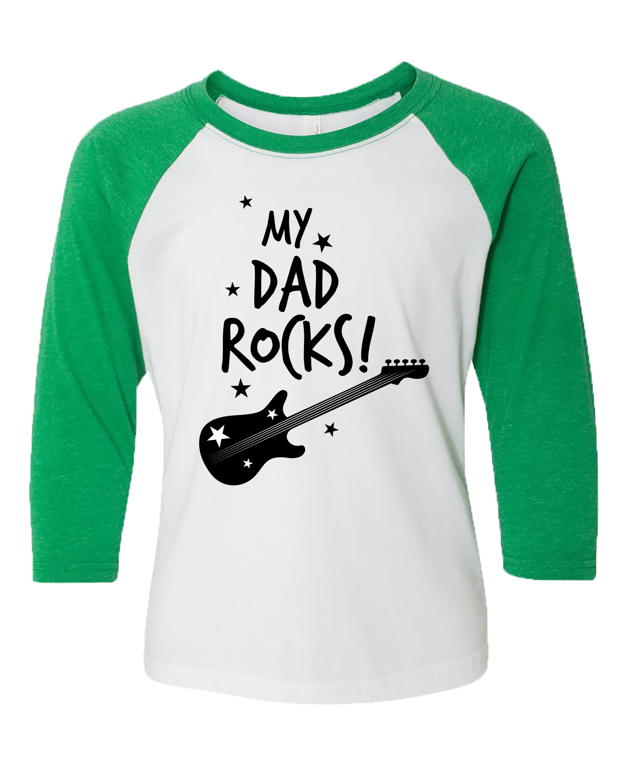 This Dad Rocks Guitar Gift Unisex T-Shirt Fathers Day Kids Shirt