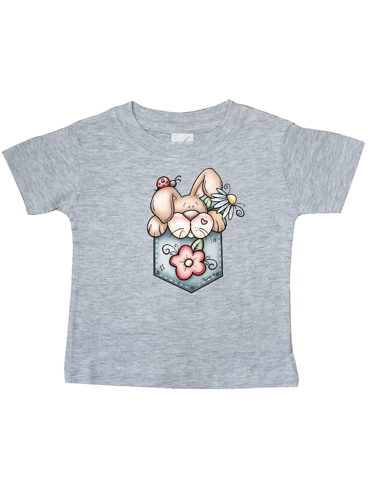 Inktastic Jean Pocket Bunny Rabbit Gift Baby Boy T-Shirt - Walmart.com
