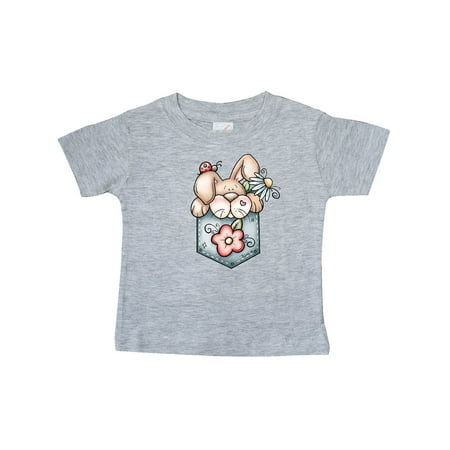 

Inktastic Jean Pocket Bunny Rabbit Gift Baby Boy T-Shirt