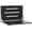 Black / Silver, variant on Silhouette Folding Wall Mount Shower Bench Seat, Rustic Teak Seat with Silver Frame