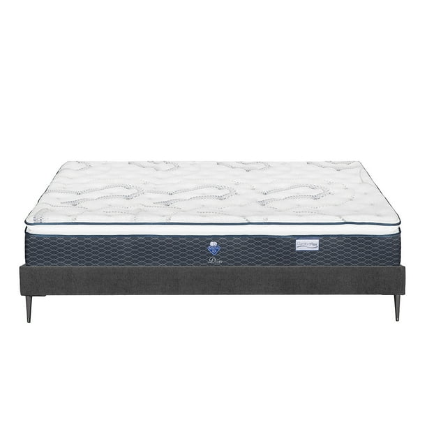 Colchon King Size Dover+Box Base Cama Slim