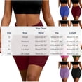 thumbnail image 3 of Athletic Shorts for Women Soild Color Fashion Casual Workout Shorts Lightweight Elastic Waist Slim Fits Summer Shorts with Pocket, 3 of 7