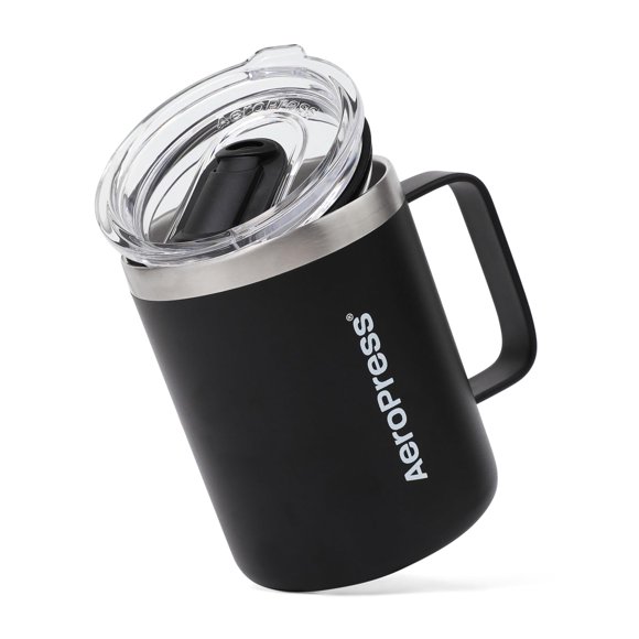 Taza de café de viaje AeroPress de doble pared, 350 ml, acero inoxidable