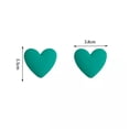 thumbnail image 3 of K-KED 1pc Women Fashion Candy Color Love Earrings Acrylic Stud Earrings Delicate Jewelry Gift-Yellow, 3 of 9