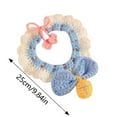 thumbnail image 3 of KMWGRE Cute Cartoon Knitted Pet Scarf Winter Neckwarmer For Dogs Cats Soft Handmade Cozy Yarn Neck Accessory Sky Blue 25x20cm, 3 of 6