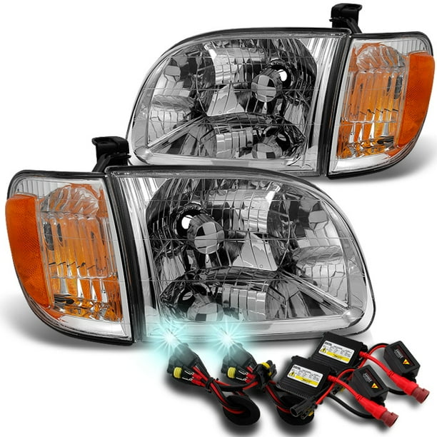 Fits 2000-2004 Toyota Tundra Regular | Access Cab Headlights Pair Set+