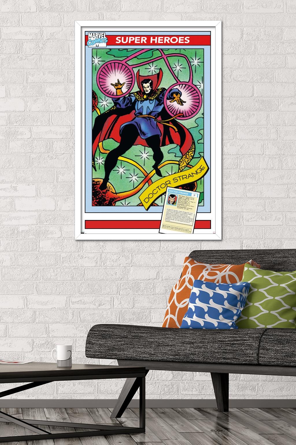 Marvel Trading Cards - Doctor Strange Wall Poster, 22.375" x 34" Framed