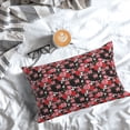 thumbnail image 5 of Pofeuu Rose Flowers Print Polyester Microfiber Plush Pillowcases, Super Soft and Cozy Pillow Case Covers with Envelop Closure（Pillow core not included）-14"x20", 5 of 6