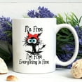 thumbnail image 6 of 1pc, Poor Cat Coffee Mug, Ceramic Coffee Cups, It's Fine I'm Fine Everything Is Fine Water Cups, Summer Winter Drinkware, Birthday Gifts, Holiday Gifts, New Year Gifts, Valentine's Day Gifts, 6 of 6