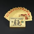 thumbnail image 2 of Cartas de póquer de plástico PET que no temen al agua, cartas creativas a cuadros dorados, cartas de juego con lámina de oro, 2 of 2