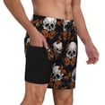 thumbnail image 3 of Daiia Butterfly Skull Mens Swim Trunks Swim Shorts Quick Dry Swim Shorts with Mesh Lining Pockets-Large, 3 of 9