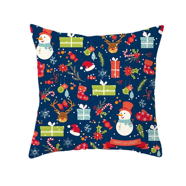 Moyic 1 funda de almohada, decoración navideña para el hogar, Reno, Papá Noel, funda de cojín de árbol, adorno navideño, regalo de Navidad 2020, Decoración del hogar #11 Moyic HA000414-11B