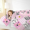 thumbnail image 4 of jejeloiu Kawaii Cattle Full Size Comforter Sets,Cute Dasiy Flowers Bedding Comforter Set,Rustic Western Farmhouse Bedding Sets For Girls Teens,Super Cozy Room Decor Reversible,3-Piece, 4 of 8