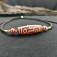 thumbnail image 4 of K-KED Tibetan Agate Nine Eyed Bead Clavicular Chain Multi Totem Necklace Collectibles-Black Nine Eyes 13 * 40mm, 4 of 6