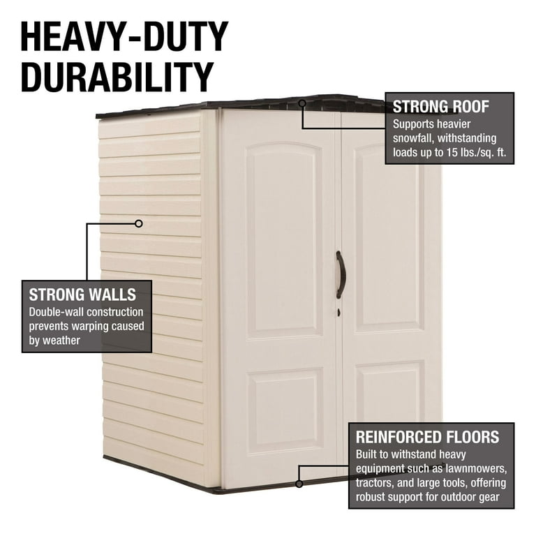 Rubbermaid 5 ft. x 4 ft. Vertical Shed - Medium - Walmart.com