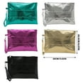 thumbnail image 5 of YIEMEEN Fashion Metallic Clutch Bag PU Metallic Wristlet Handbag Purse for Women, 5 of 21