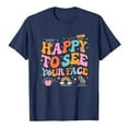 thumbnail image 4 of TSADFHJI Hauts pour Femmes Manches Courtes Premier Jour d'École T-Shirt Graphique Professeur Rentrée des Classes TTTG Marine, 4 of 4