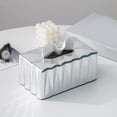 thumbnail image 2 of Soporte de Papel para Tocador Zulema Caja de Pañuelos de Plástico ABS Plata, 2 of 8