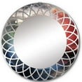 thumbnail image 2 of DESIGN ART Designart "Colorful Storm Turbulent Symphony" Nautical & Beach Modern Wall Mirror 24in.x24in., 2 of 4