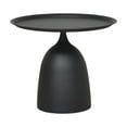thumbnail image 2 of Mesa auxiliar pequeña, mesa de cóctel para bebidas de café, mesa de noche, Patio, oficina en casa Forma corta negra, 2 of 6