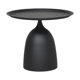 thumbnail image 2 of Mesa auxiliar pequeña, mesa de centro redonda negra, mesa de bebidas moderna, mesa de Martini para dormitorio, Patio, sala de estar, baño de esquina Forma corta negra, 2 of 6