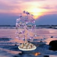 thumbnail image 5 of Iumwxz Natural Rose Quartz Crystal Money Tree for Feng Shui and Chakra Healing Artificial Bonsai with Agate Base 12.5cm x 6cm Decorative Tree for Home or Office, 5 of 6
