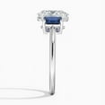 thumbnail image 3 of Zoya Jewel 2.6 Ct Oval Cut Lab Created Diamond Wedding Ring - 14K White Gold Plated Three Stone Ring - Sapphire Anniversary Jewelry on Sale - Wedding Gifts for Women, 3 of 6