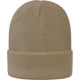 thumbnail image 5 of Gorro de punto con forro de satén para mujer, gorro de invierno para hombre, forro de seda, suave, holgado, cálido y con puños (caqui), 5 of 7