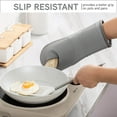 thumbnail image 4 of Silicone Oven Gloves 3-piece Set, Heat-resistant Oven Gloves With Soft, Kitchen Accessories, 4 of 8